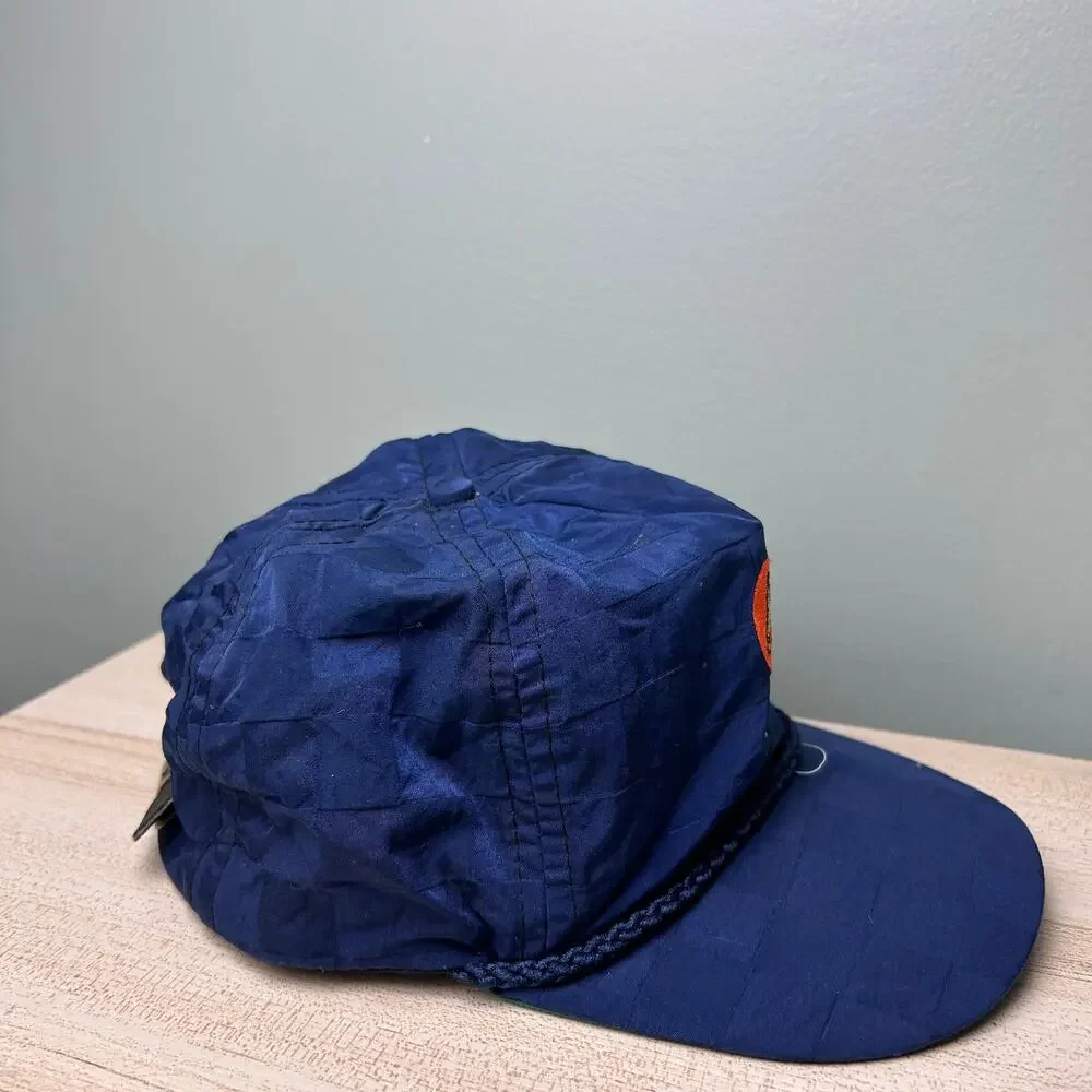 Vintage Pelican's Nest Golf Hat Imperial Headwear Nylon Rope Cap Snapback Blue - Picture 3 of 8